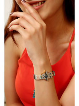 MINJI AND CO. - Multi-Color Brass Gold Plated Bracelet