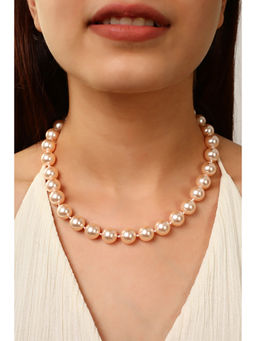 MINJI AND CO. - Peach Brass Silver Plated Necklace