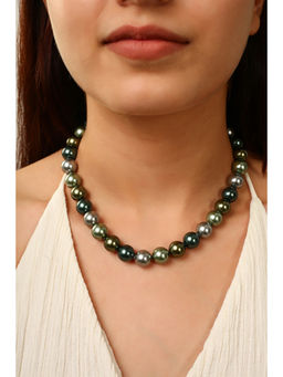 MINJI AND CO. - Multi-Color Brass Silver Plated Necklace
