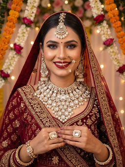 NUI - White Alloy Gold Plated Jewellery Set