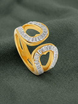 ELRA - White Stainless Steel 18K Gold Plated Ring (7)