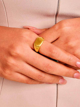 ELRA - Gold Stainless Steel 18K Gold Plated Ring