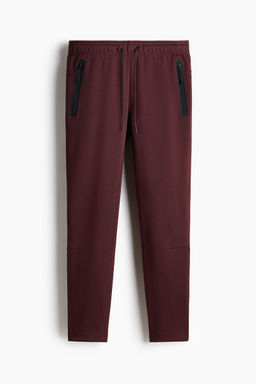 H&M - Men Red Slim Fit Sports Joggers With Drymove