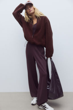 H&M - Women Red Teddy Sports Top