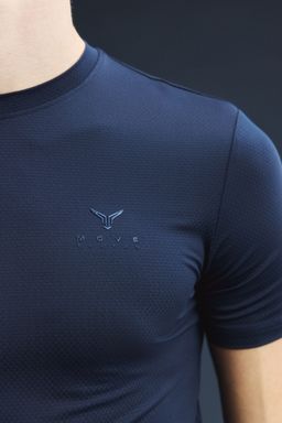 H&M - Men Blue Muscle Fit Sports T-Shirt With Drymove