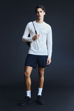H&M - Men White Muscle Fit Sports Top With Drymove