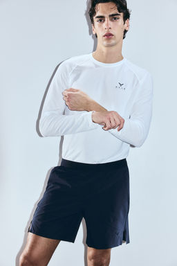 H&M - Men Blue Mid-Length Sports Shorts With Drymove