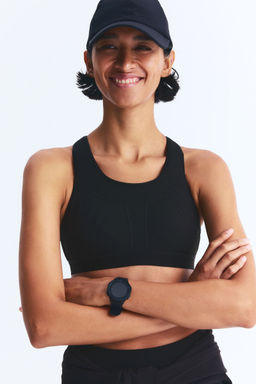 H&M - Women Black High Support Sports Bra With Drymove