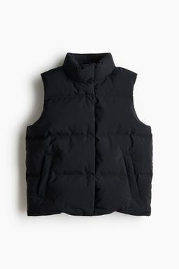 H&M - Women Black Padded Sports Gilet With Thermomove