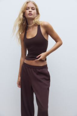 H&M - Women Red Integral-Bra Sports Top With Softmove