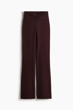H&M - Women Red Flared Yoga Leggings With Softmove