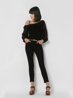 VERO MODA - Women Solid Black Jeans