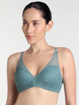 Wacoal - Green Emma Lace Padded Non-Wired 3-4Th Cup Bridal Wear Lace Bra