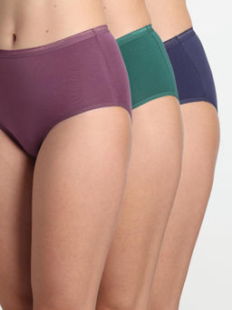 Wacoal - Cotton Mid Waist Medium Coverage Everyday Wear Panty (Pack Of 3)