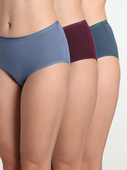 Wacoal - Cotton Mid Waist Medium Coverage Everyday Wear Panty (Pack Of 3)
