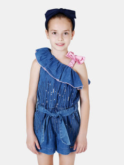 One Friday - Blue Denim Jumpsuit