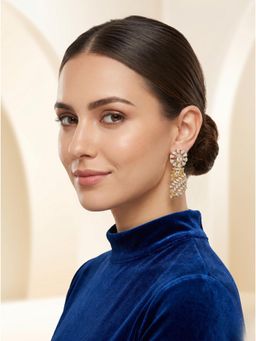 Adwitiya - Elegant Leafy Vine Statement Earrings