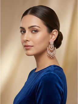 Adwitiya - Rose Gold Floral Earrings