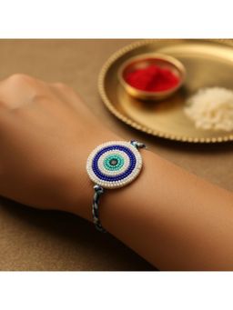 Priaansha Creations - Evil Eye Thread Rakhi for Raksha Bandhan