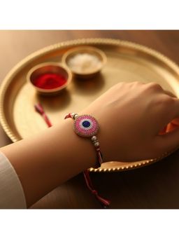 Priaansha Creations - Pastel Daisy Thread Rakhi for Raksha Bandhan