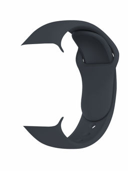 Pipa Bella by Nykaa Fashion - Basic Solid Dark Grey Apple Watch Strap
