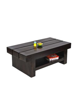 Ikiriya - Piante Sheesham Wood Coffee Table in Mahogany Finish (1 Year Warranty)