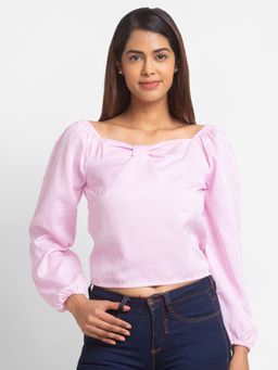 Globus - Pink Striped Top