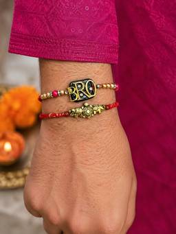 Digital Dress Room - Bro Turtle Elephant Rakhis (Pack of 2)