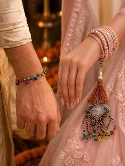 Digital Dress Room - Mirror Tassel Ghungroo Rakhi and Lumba