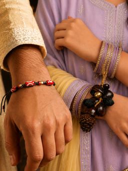 Digital Dress Room - Geometric Tribal Bead Rakhi and Lumba
