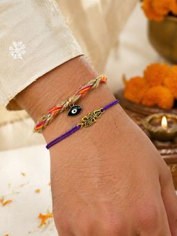 Digital Dress Room - Evil Eye and Shiv Rakhis (Pack of 2)