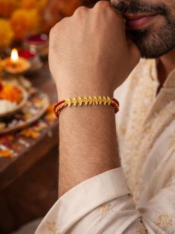 Digital Dress Room - Gold Leaf Thread Rakhi