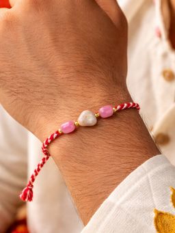 Digital Dress Room - Multi-Color Stone Thread Rakhi