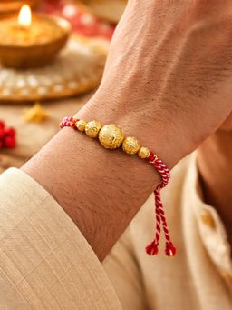 Digital Dress Room - Gold Bead Thread Rakhi