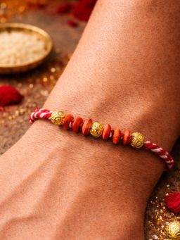 Digital Dress Room - Multi-Color Beads Thread Rakhi