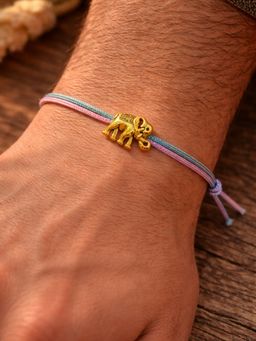Digital Dress Room - Gold Elephant Thread Rakhi