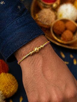 Digital Dress Room - Gold Beaded Thread Rakhi