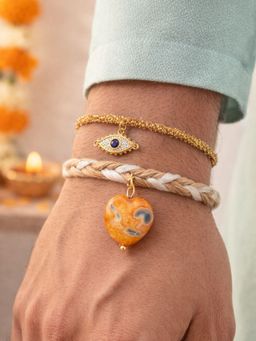 Digital Dress Room - Evil Eye Natural Stone Rakhis (Pack of 2)