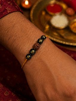 Digital Dress Room - Rudraksha Beads Thread Rakhi