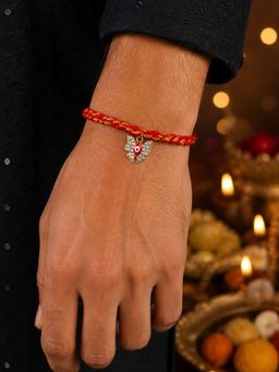 Digital Dress Room - Red Ad Butterfly Evil Eye Rakhi