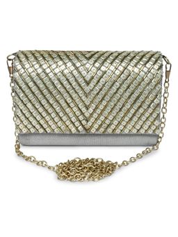 The Purple Sack - Multi-Color Embellished Clutch