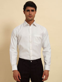 Cantabil - White Breathable & Soft Regular Fit Shirt