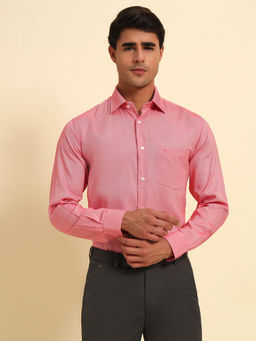 Cantabil - Red Breathable & Soft Regular Fit Shirt