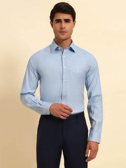 Cantabil - Light Blue Breathable & Soft Regular Fit Shirt