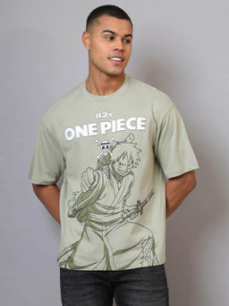 Free Authority - Green One Piece Graphic Oversized T-Shirt