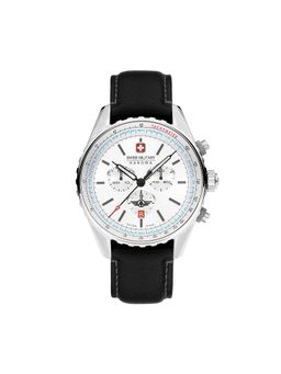 Swiss Military Hanowa - Round Silver Dial Quartz Watch For Men -SMWGC0000302 (M)