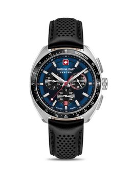 Swiss Military Hanowa - GREYHOUND CHRONO Round Blue Dial Quartz Watch For Men -SMWGC0003301 (M)