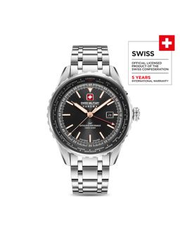 Swiss Military Hanowa - Round Black Dial Quartz Watch For Men -SMWGH0003203 (M)