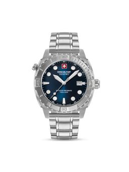 Swiss Military Hanowa - GREYHOUND Round Blue Dial Quartz Watch with 1 Strap-SMWGH0004001-SET (M)