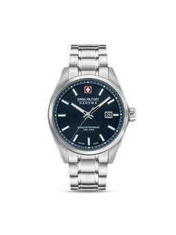 Swiss Military Hanowa - BLACK MARLIN Round Blue Dial Quartz Watch For Men -SMWGH0004103 (M)